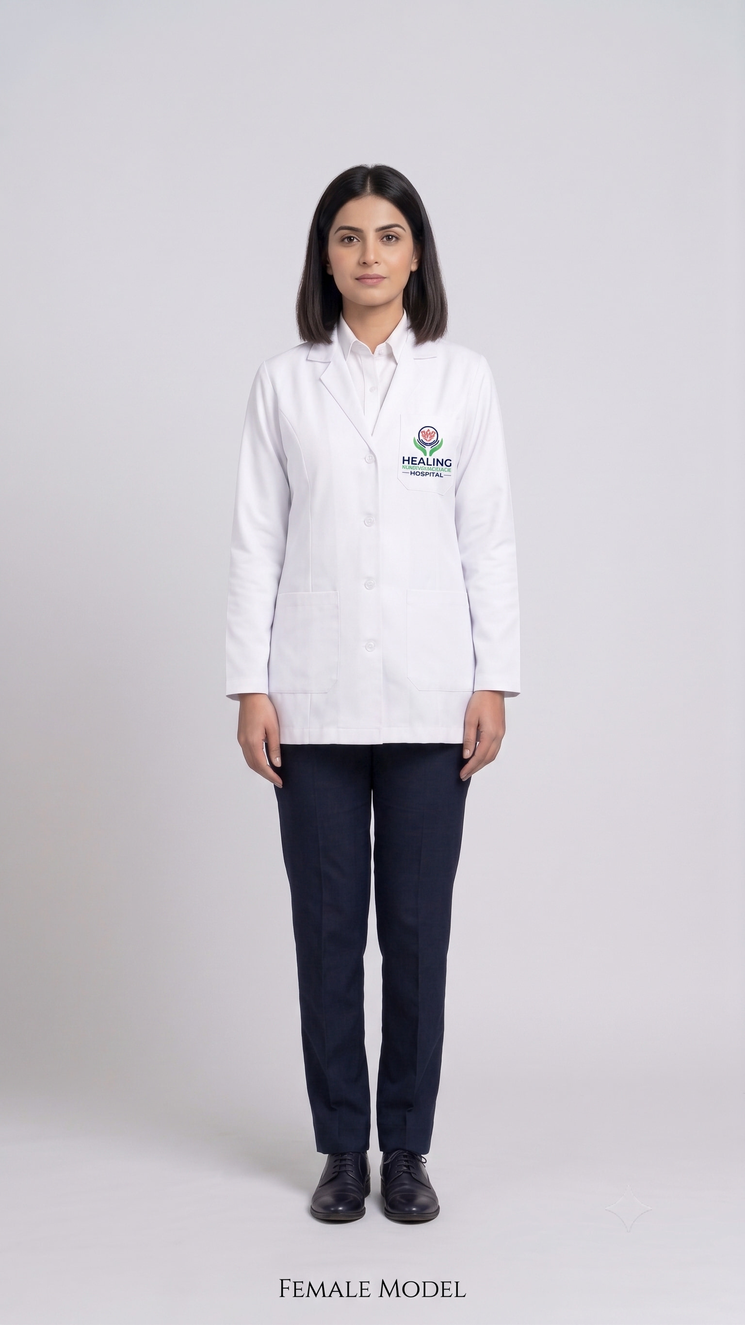 The consultant coat, cut to the female block.